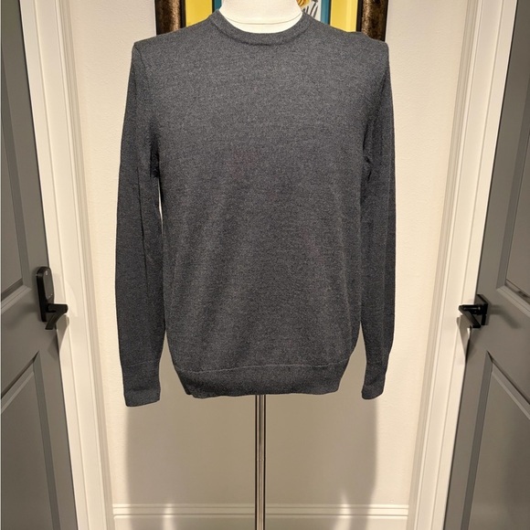 Banana Republic Other - Banana Republic Men's Charcoal Italian Merino Wool Crewneck Sweater M
